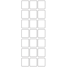 10623 - Label Size 25mm x 28mm - 6430 labels per roll 