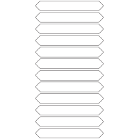 10624 - Label Size 124.71mm x 18mm - 3310 labels per roll