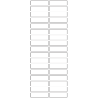 10627 - Label Size 46mm x 12mm - 9370 labels per roll 10627 - Label Size 46mm x 12mm - 9370 labels per roll