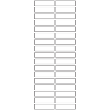 10627 - Label Size 46mm x 12mm - 9370 labels per roll 