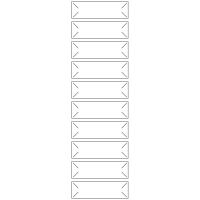 10630 - Label Size 84mm x 25mm - 2370 labels per roll