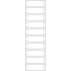 10630 - Label Size 84mm x 25mm - 2370 labels per roll 