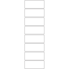 10631 - Label Size 79mm x 32mm - 2000 labels per roll 