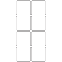 10636 - Label Size 65mm x 65mm - 2000 labels per roll