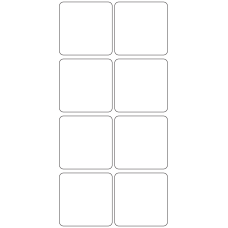 10636 - Label Size 65mm x 65mm - 2000 labels per roll 