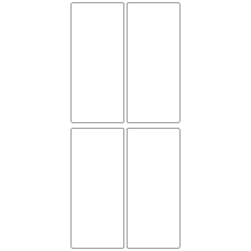10643 - Label Size 57mm x 129mm - 1040 labels per roll 
