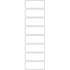 10645 - Label Size 75mm x 30mm - 2080 labels per roll 