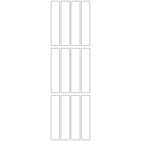 10652 - Label Size 20mm x 100mm - 2650 labels per roll 10652 - Label Size 20mm x 100mm - 2650 labels per roll