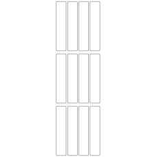 10652 - Label Size 20mm x 100mm - 2650 labels per roll 