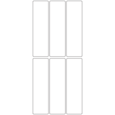 10674 - Label Size 38mm x 135mm - 1500 labels per roll 
