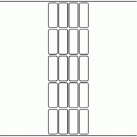 1070 - Label Size 20mm x 55mm - 4,720 labels per roll