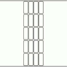 1070 - Label Size 20mm x 55mm - 4,720 labels per roll 