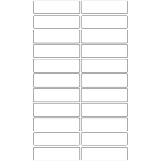 10708 - Label Size 89mm x 25mm - 5000 labels per roll 