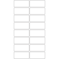 10709 - Label Size 80mm x 35mm - 3640 labels per roll