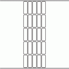 1071 - Label Size 17mm x 55mm - 5,900 labels per roll 