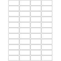 10717 - Label Size 53mm x 25mm - 10000 labels per roll