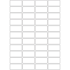 10717 - Label Size 53mm x 25mm - 10000 labels per roll 