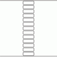 1072 - Label Size 55mm x 17mm - 3,250 labels per roll