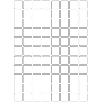 10726 - Label Size 25mm x 25mm - 20000 labels per roll