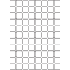 10726 - Label Size 25mm x 25mm - 20000 labels per roll 