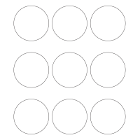 10728 - Label Size 74mm dia - 2130 labels per roll