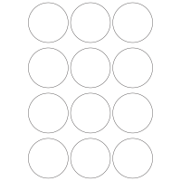 10729 - Label Size 65mm dia - 2840 labels per roll