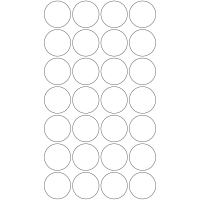 10730 - Label Size 41mm dia - 6360 labels per roll