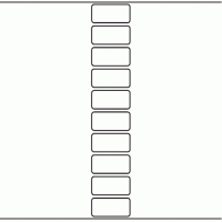 1074 - Label Size 54mm x 26mm - 2,300 labels per roll