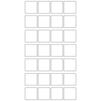 10743 - Label Size 35mm x 35mm - 6640 labels per roll