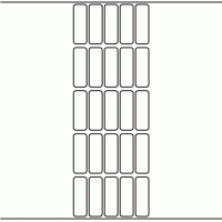 1075 - Label Size 17mm x 51mm - 6,250 labels per roll
