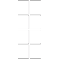 10787 - Label Size 43mm x 53mm - 2450 labels per roll