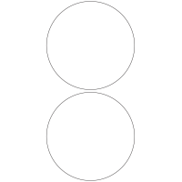 10789 - Label Size 131mm dia - 520 labels per roll