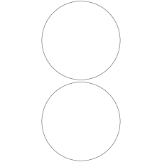 10789 - Label Size 131mm dia - 520 labels per roll 