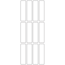 10801 - Label Size 20mm x 80mm - 3310 labels per roll 