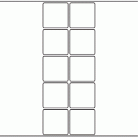 1081 - Label Size 48mm x 48mm - 2,760 labels per roll