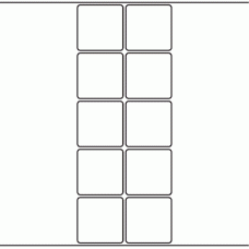 1081 - Label Size 48mm x 48mm - 2,760 labels per roll 