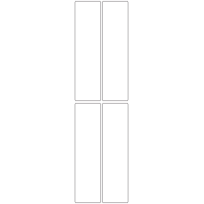 10811 - Label Size 43.5mm x 167mm - 820 labels per roll 