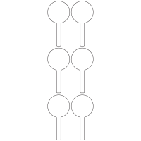 10821 - Label Size 40mm x 81mm - 1650 labels per roll