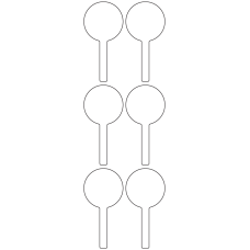 10821 - Label Size 40mm x 81mm - 1650 labels per roll 
