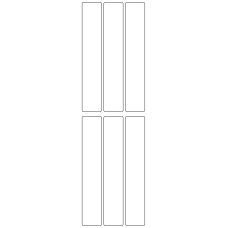 10836 - Label Size 25mm x 140mm - 1440 labels per roll 