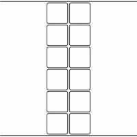 1084 - Label Size 46mm x 46mm - 2,840 labels per roll