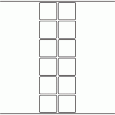 1084 - Label Size 46mm x 46mm - 2,840 labels per roll 