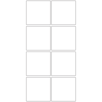 10857 - Label Size 75mm x 75mm - 1760 labels per roll