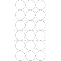 10860 - Label Size 60mm dia - 3310 labels per roll