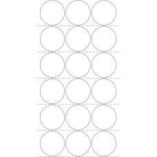 10860 - Label Size 60mm dia - 3310 labels per roll 