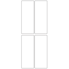 10861 - Label Size 49mm x 129mm - 1040 labels per roll 