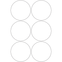10868 - Label Size 95mm dia - 1420 labels per roll