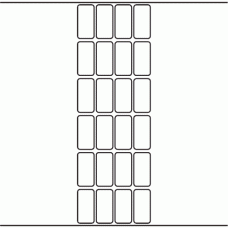 1087 - Label Size 22mm x 45mm - 5,680 labels per roll 