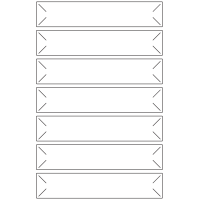 10872 - Label Size 136mm x 27mm - 2270 labels per roll