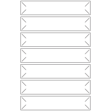 10872 - Label Size 136mm x 27mm - 2270 labels per roll 